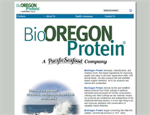 Tablet Screenshot of biooregonprotein.com